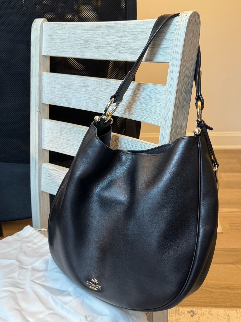 Coach Nomad Hobo Handbag - Black/Gold (36026)